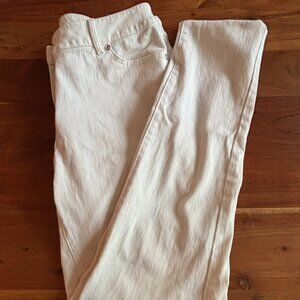 J. McLauglin White Jeans Cotton/Spandex, Size 8